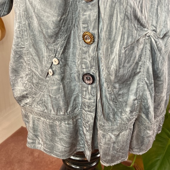 Parsley & Sage Boho Cottagecore Lagenlook Top Sz M - Picture 3 of 7